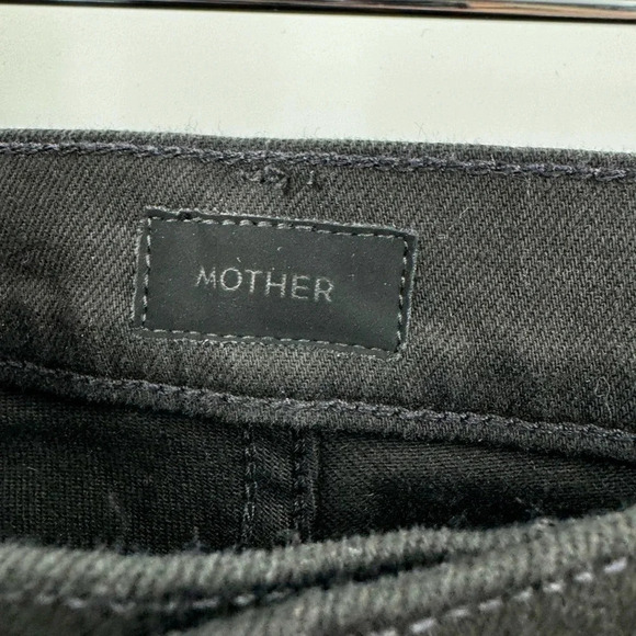 NEW MOTHER | The Tomcat Ankle Lasting Impression Black Straight Jeans 25 B644 - Picture 7 of 9